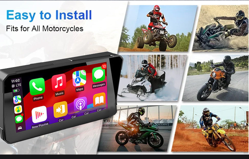 5/7 inch Carplay Motorcycle Wireless CarPlay Android Auto Airplay Display Screen Portable Moto Monitor IPX7
