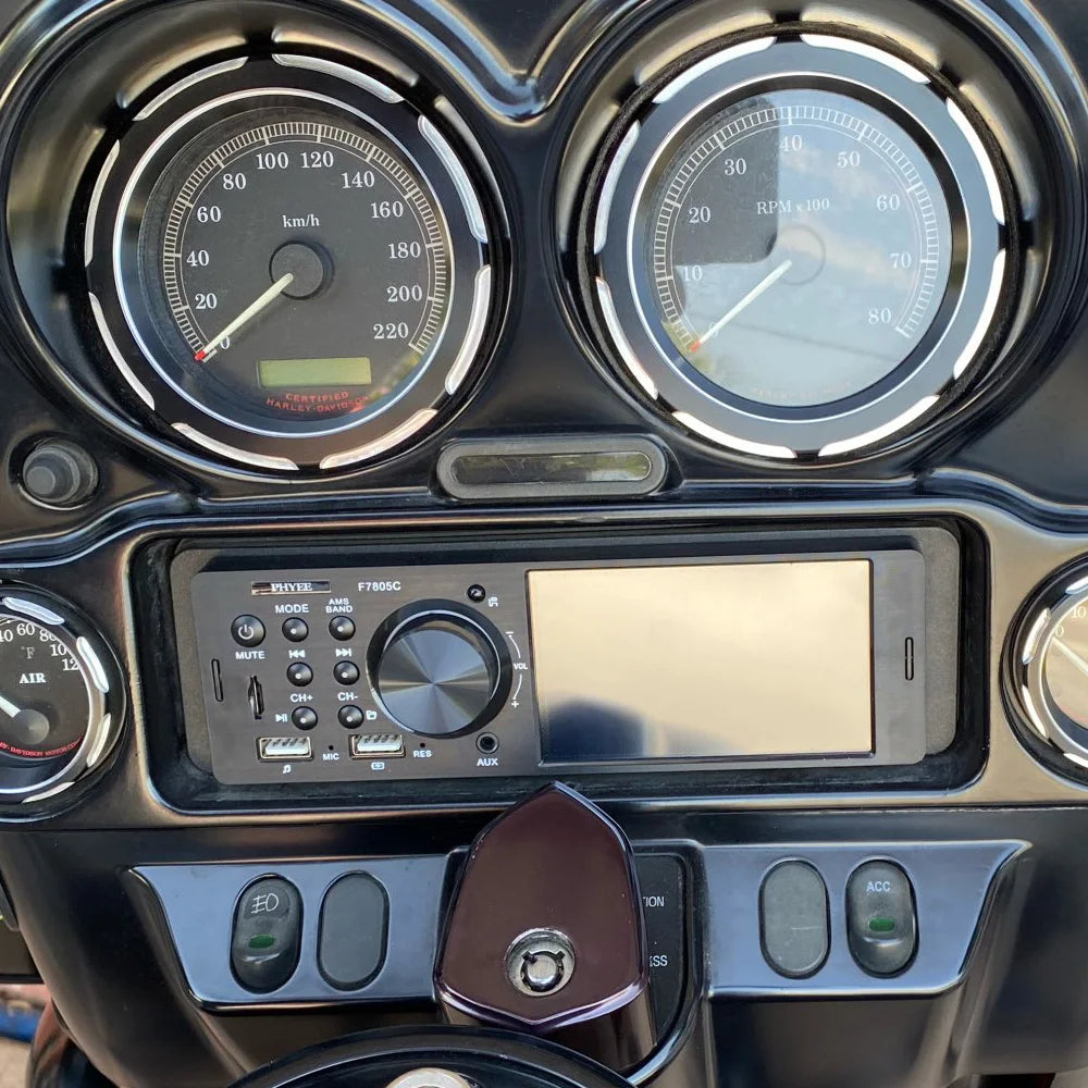 1 Din 4" CarPlay Car Radio, Bluetooth, Android-Auto, MP5 Player, Handfree A2DP, USB TF Aux Stereo, Multimedia Head Unit F7805C