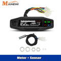 Universal Digital Motorcycle Speedometer Moto Meter Digital Tachometer Odometer Instrument Sensor Speed Gauge Tacho RPM Meter