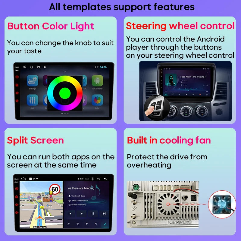 No 2din Android 16 For Peugeot 2008 208 Series 2012 - 2018 Carplay Car Radio Multimedia Player Stereo Video GPS Autoradio DVD 2k