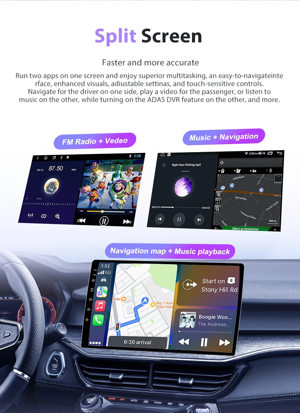No 2din Android 16 For Peugeot 2008 208 Series 2012 - 2018 Carplay Car Radio Multimedia Player Stereo Video GPS Autoradio DVD 2k