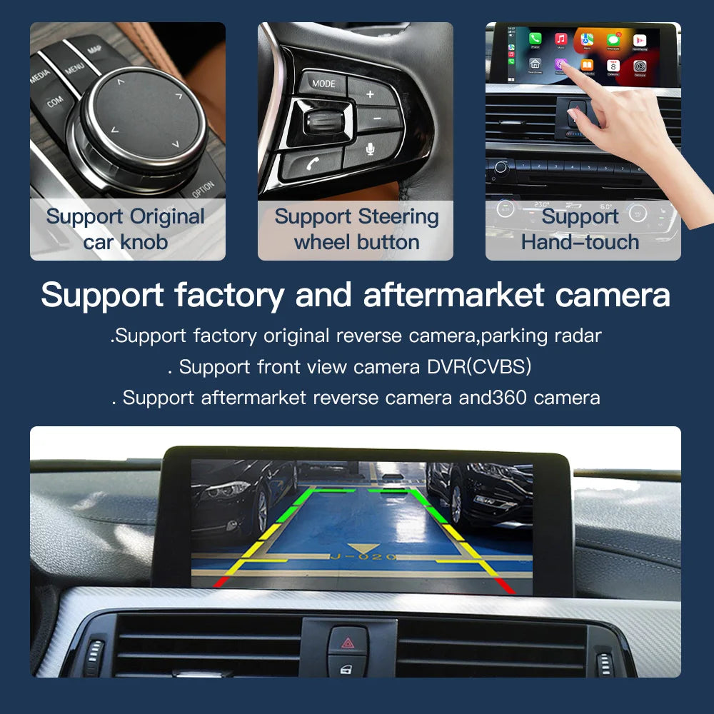 Wireless Carplay Android Auto Car monitor Multimedia for BMW1 2 3 4 5 Series F10/F11/F20/F21/F30/F31/F32/F33/F34/F36 NBT System