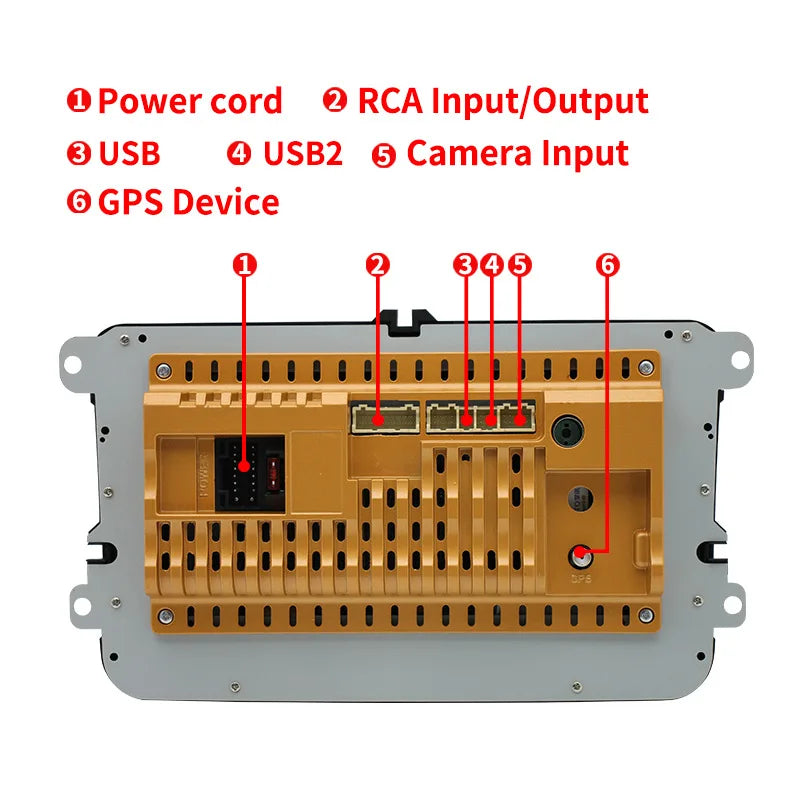 Carplay 2 Din Android 12 Car Radio GPS For VW  Volkswagen Skoda Octavia golf 5 6 touran passat B6 polo Jetta 2Din Radio