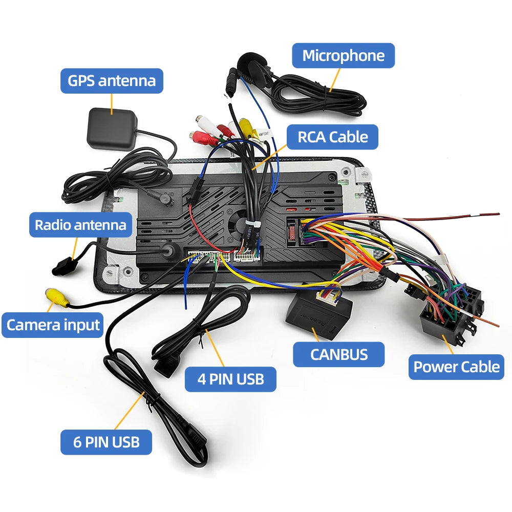 2 Din Car Radio for Seat Ibiza 2009-2013 Audio Multimedia Player CarPlay Android Auto GPS Bluetooth WIFI FM RDS Autoradio