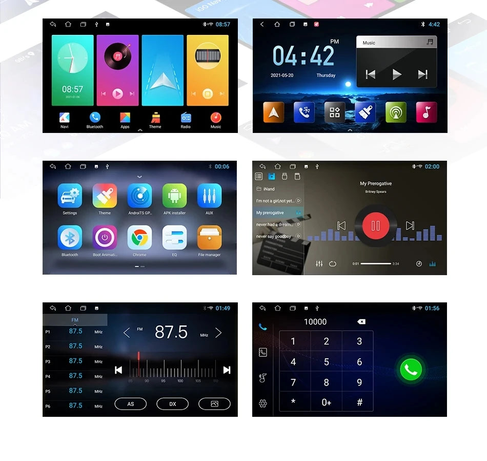 2 Din Carplay Android Auto Car Stereo multimedia Player For Audi A4 B6 2000-2006 S4 B7 RS4 Seat Exeo Autoradio GPS Navi 7862