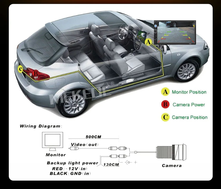 2DIN 7inch Touchscreen Car Radio With CarPlay Android Auto Rearview Camera Multimedia Video Player Supporting BT AUX FM/AM USB