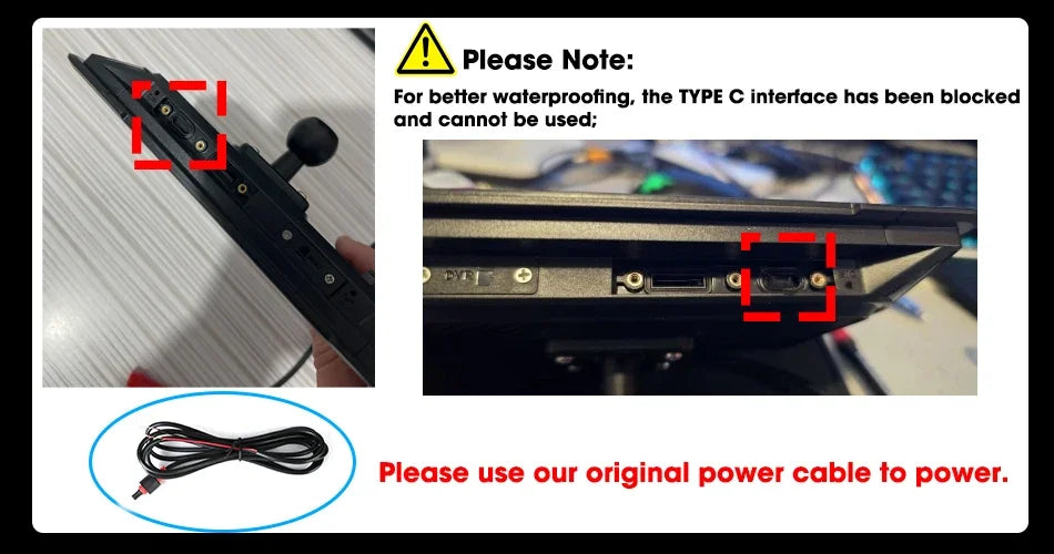 5/7 inch Carplay Motorcycle Wireless CarPlay Android Auto Airplay Display Screen Portable Moto Monitor IPX7