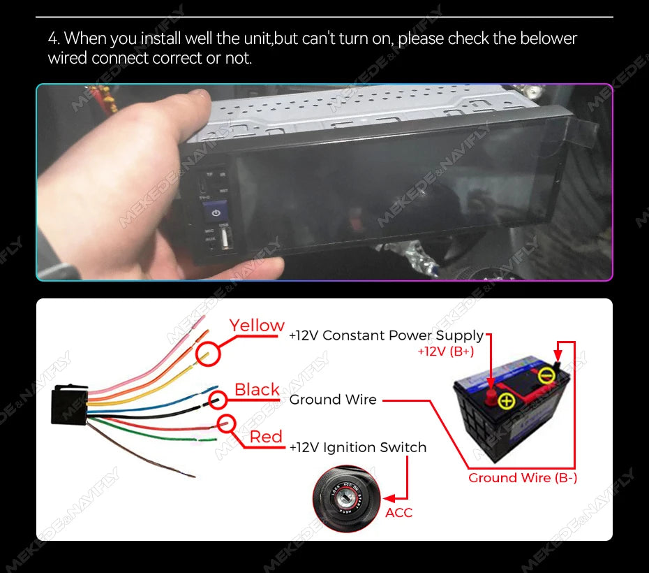 1Din Wireless CarPlay Android AUTO HD touch screen Universal 6.86'' Car Radio FM Stereo MP5 multimedia player BT TF port Camera