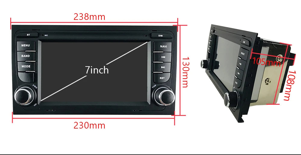 2 Din Carplay Android Auto Car Stereo multimedia Player For Audi A4 B6 2000-2006 S4 B7 RS4 Seat Exeo Autoradio GPS Navi 7862