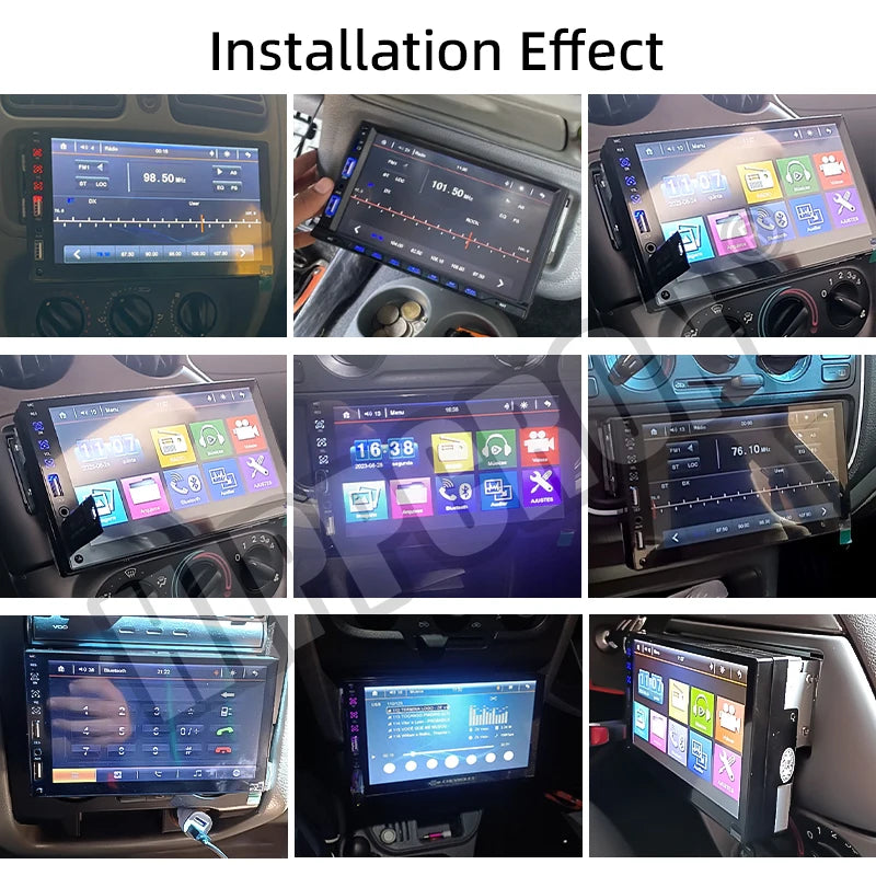 Carplay Car Radio 1 Din Android Auto Multimedia Player HD 7‘’ Touch Screen FM AUX Input Bluetooth MirrorLink Universal Autoradio