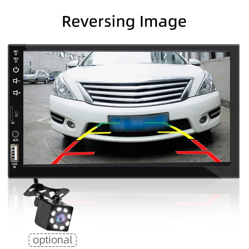 Carplay Car Radio 1 Din Android Auto Multimedia Player HD 7‘’ Touch Screen FM AUX Input Bluetooth MirrorLink Universal Autoradio