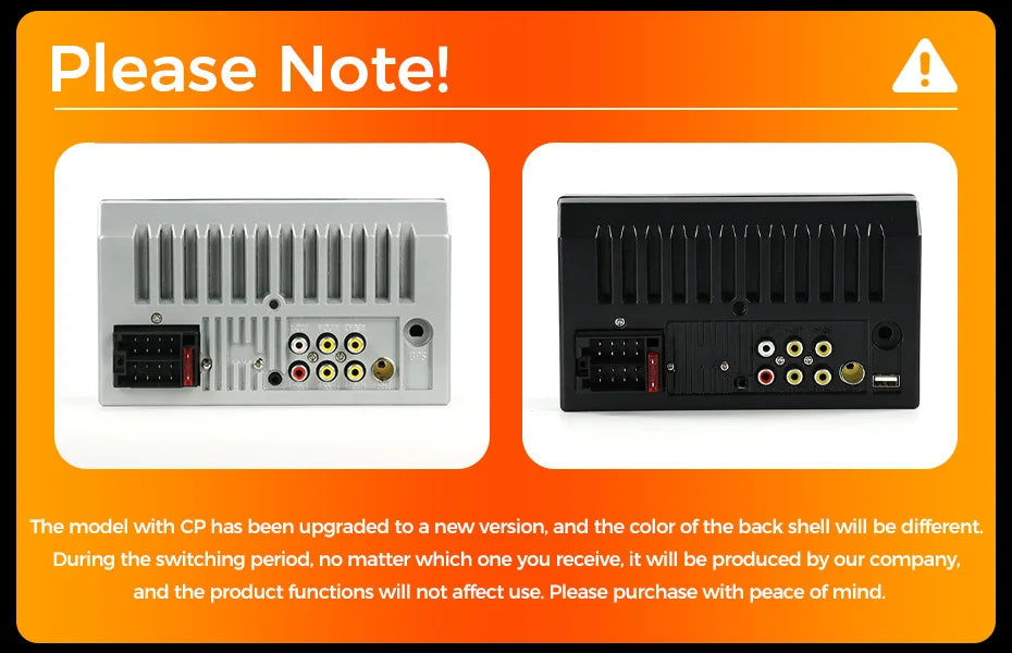 2DIN 7inch Touchscreen Car Radio With CarPlay Android Auto Rearview Camera Multimedia Video Player Supporting BT AUX FM/AM USB