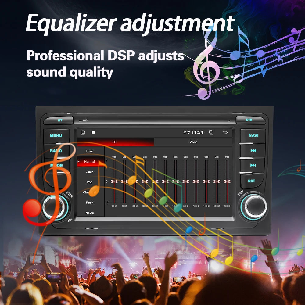 2 Din Carplay Android Auto Car Stereo multimedia Player For Audi A4 B6 2000-2006 S4 B7 RS4 Seat Exeo Autoradio GPS Navi 7862