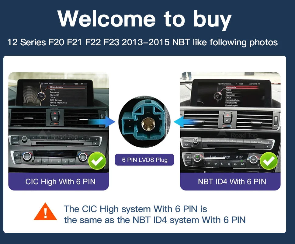 Wireless Carplay Android Auto Car monitor Multimedia for BMW1 2 3 4 5 Series F10/F11/F20/F21/F30/F31/F32/F33/F34/F36 NBT System