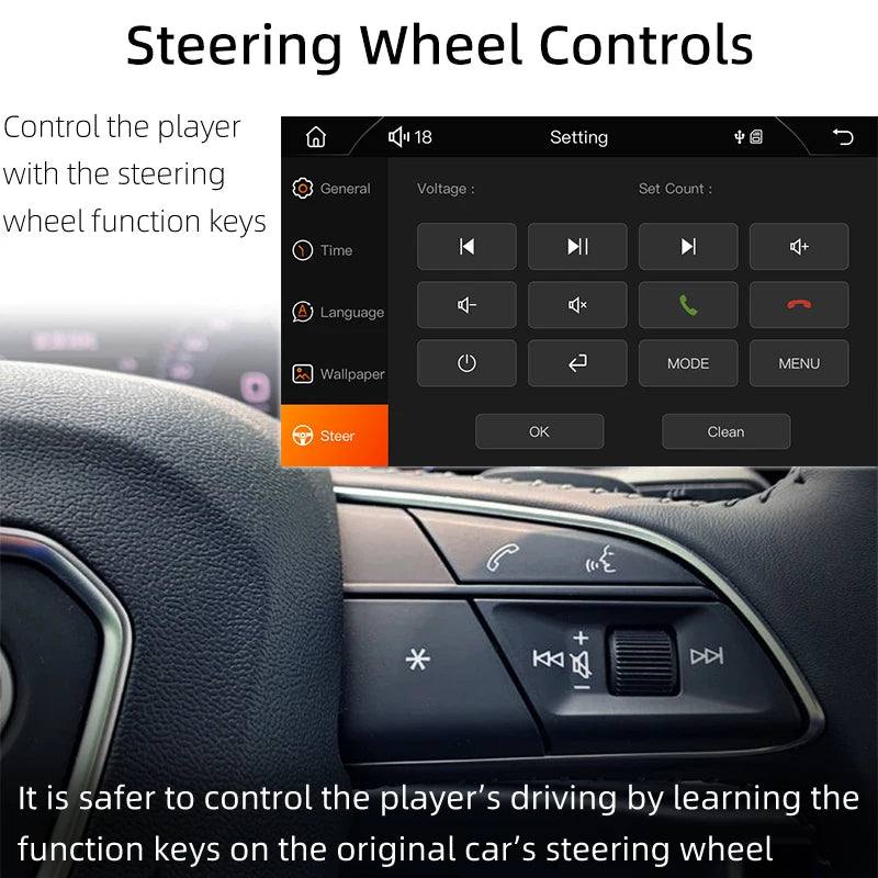 Carplay Car Radio 1 Din Android Auto Multimedia Player HD 7‘’ Touch Screen FM AUX Input Bluetooth MirrorLink Universal Autoradio