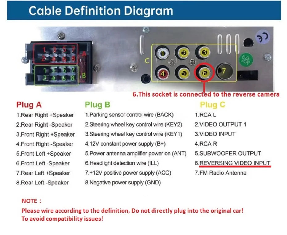 1Din Wireless CarPlay Android AUTO HD touch screen Universal 6.86'' Car Radio FM Stereo MP5 multimedia player BT TF port Camera