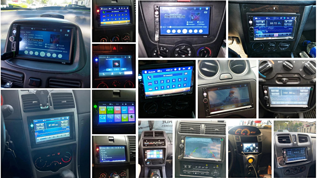 2DIN 7inch Touchscreen Car Radio With CarPlay Android Auto Rearview Camera Multimedia Video Player Supporting BT AUX FM/AM USB