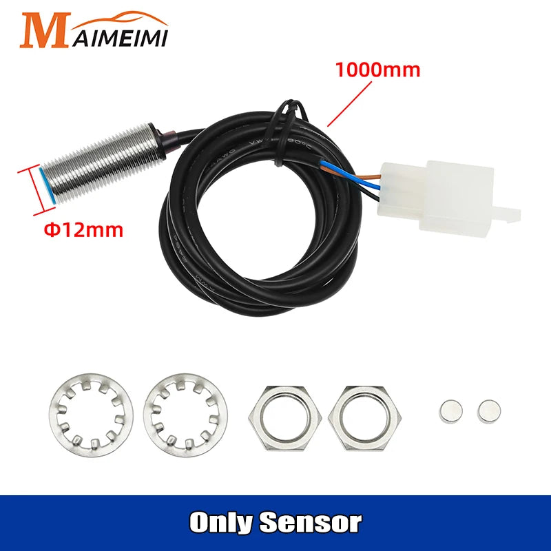 Universal Digital Motorcycle Speedometer Moto Meter Digital Tachometer Odometer Instrument Sensor Speed Gauge Tacho RPM Meter