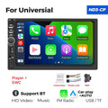 2DIN 7inch Touchscreen Car Radio With CarPlay Android Auto Rearview Camera Multimedia Video Player Supporting BT AUX FM/AM USB